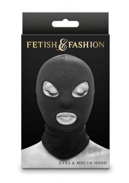 CNVEF-ENS1803-13652664f4bf591 Fetish Fashion Eyes Mouth Hood Blk - Image 1