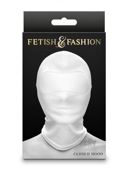 CNVEF-ENS1803-41652664f9156b6 Fetish Fashion Closed Hood Wht - Image 1