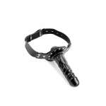 Deluxe Ball Gag With Dildo Black