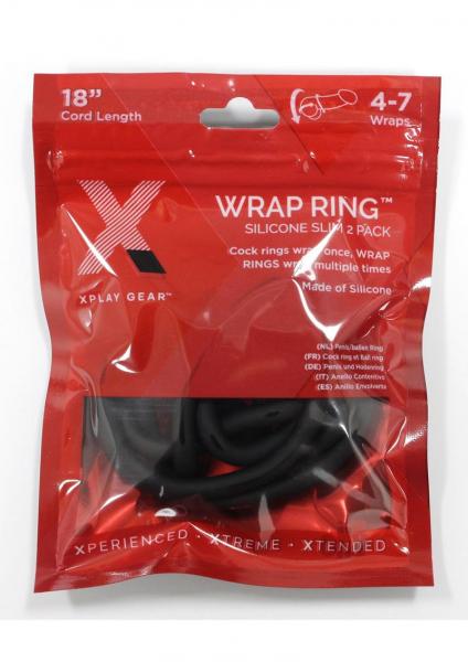 CNVEF-EPFB-XP-08B610e4c396cfce Xplay Silicone Thin Wrap Ring 18 Black - Image 1