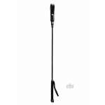 Rouge Long Riding Crop Slim Tip - Black