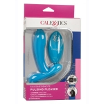 Silicone Remote Pulsing Pleaser Blue
