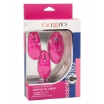 Silicone Nipple Clamps W/remote - Pink