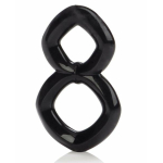 Crazy 8 Enhancer Double Cock Ring Black - Image 2
