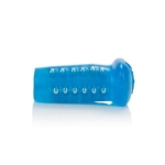 Basic Essentials - Beaded Masturbator Blue - Image 2