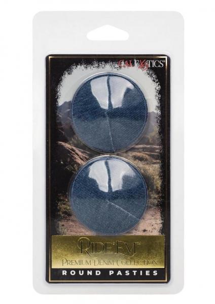 CNVEF-ESE-2708-05-264ccbe61bf0fc Ride Em Premium Denim Coll Round Pasties - Image 1