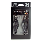 Black Butterfly Nipple Clamps With Chain - Image 3