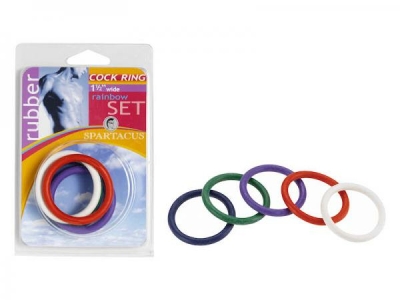 Rainbow Rubber C Ring 5 Per Set 1.5 Inch - Image 2