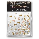 Glitterati Penis Party Napkins - Pack Of 8