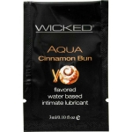 Wicked Sensual Care Aqua Waterbased Lubricant - .1 Oz Cinnamon Bun