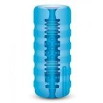 Zolo Backdoor Squeezable Vibrating Stroker Blue