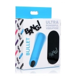 Bang! Vibrating Bullet W/ Remote Control - Blue - Image 3