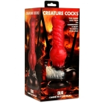 Creature Cocks Cujo Dildo Lg Red/blk - Image 2