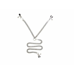 Y Style Adjustable Broad Tip Nipple Clamps With Clit Clamp Silver