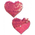 Pastease Color Changing Flip Sequins Heart Pink O/S