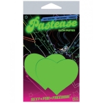 Heart Glow In The Dark Pasties O/S - Image 2