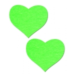 Heart Glow In The Dark Pasties O/S