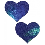 Pastease Blue Spectrum Liquid Heart Pasties O/S