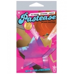 Pastease Holographic Star Pink Pasties O/S - Image 2