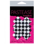 Pastease Checker Cross X Black White Pasties O/S - Image 2