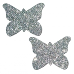 Pastease Silver Glitter Butterfly O/S