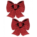 Pastease Hologram Bows Red Pasties