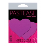 Pastease Basic Heart Black Light Reactive - Neon Purple O/s