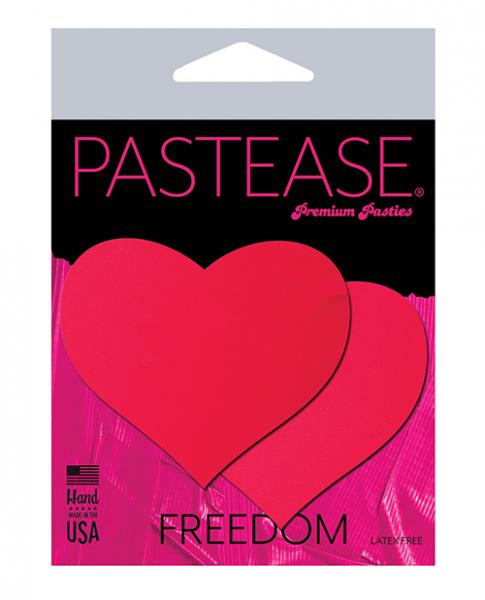 CNVELD-8284-HRTNRD6273a08ad0162 Pastease Basic Heart Black Light Reactive - Neon Red O/s - Image 1