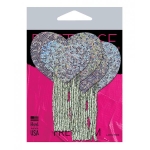 Pastease Tassel Glitter Heart - Silver O/s