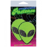 Green Glitter Alien Pasties O/S - Image 2