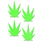 Pastease Petites Glow in the Dark Leaf O/S 2 Pack