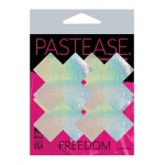 Pastease Holographic Plus X - Silver O/s Pack Of 2 Pair