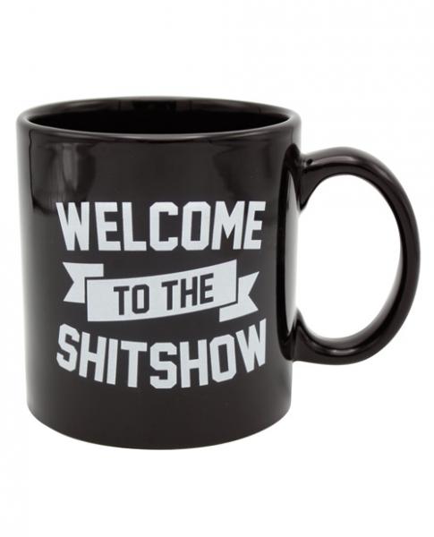CNVELD-8635-225bf29d6367ec6 Attitude Mug Welcome To The Sh*t Show Black Cup - Image 1