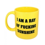 Attitude Mug I Am A Ray Of F*cking Sunshine Yellow