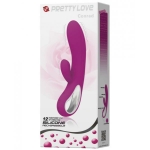 Pretty Love Conrad Rabbit Vibrator with Handle 12 Functions Fuchsia - Image 2