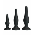 Pretty Love Beginner's Mini Anal Kit Black Set Of 3