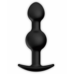 Pretty Love 4.92 inches Silicone Anal Plug with Ball Black