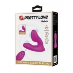 Pretty Love Melvin Dual Stimulator - Fuchsia