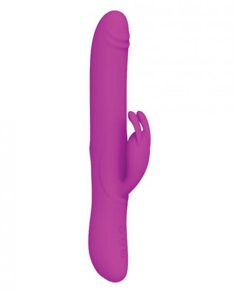 CNVELD-BI-069001_21579530490 Pretty Love Byron Thrusting Rabbit Vibrator Purple - Image 1