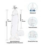 Crystal Addiction Dong 6 inches Clear - Image 2