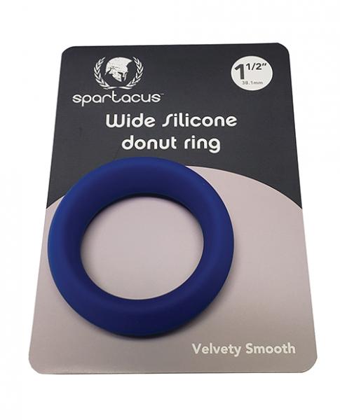 CNVELD-BSPR-134646de0be09861 Spartacus 1.5" Wide Silicone Donut Ring - Blue - Image 1