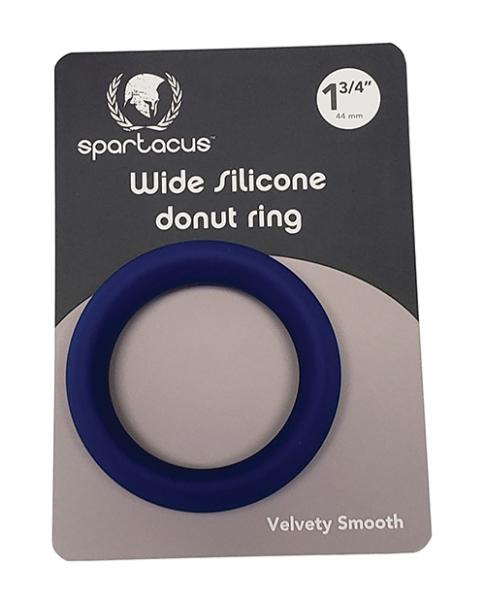CNVELD-BSPR-135646de0c21d6d3 Spartacus 1.75" Wide Silicone Donut Ring - Blue - Image 1