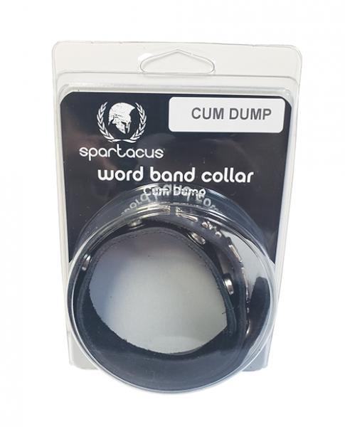 CNVELD-BWB-B2864eb1f3082ef8 Spartacus Cum Dump Leather Collar - Black - Image 1