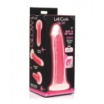 Curve Toys Lollicock 7" Glow In The Dark Silicone Dildo - Pink