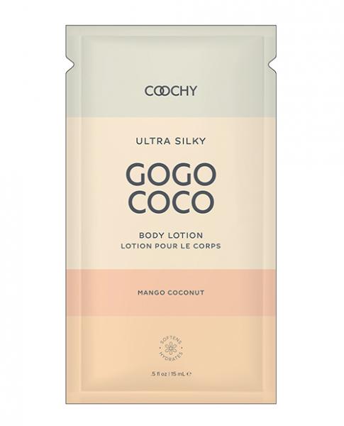 CNVELD-COO9001-0562a9ae015dcff Coochy Ultra Silky Body Lotion Foil - .35 Oz Mango Coconut - Image 1