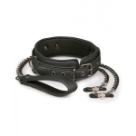 Easy Toys Lead & Nipple Clamps, Collar Restraint Set Black - Image 2