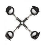 Easy Toys Fetish Hogtie, Ankle & Wrist Cuffs Black