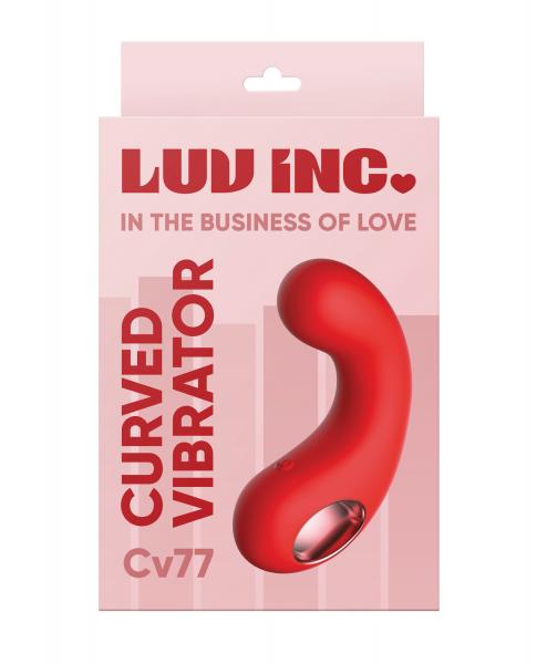 CNVELD-FE-LL-7218-066517f21f0f62d Luv Inc. Curved Vibrator - Red - Image 1