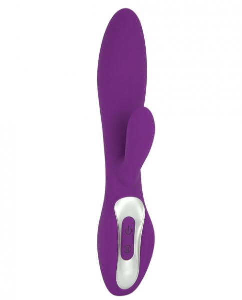 CNVELD-GIGA04005-PU58c135f50f6f2 Gigaluv Vega Duplex Purple Rabbit Style Vibrator - Image 1