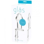 Glas 5 inches Juicer Clear Glass Butt Plug - Image 2